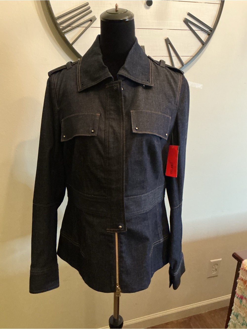 Per Se Dark Indigo Jean Jacket - Women's Dark Blue